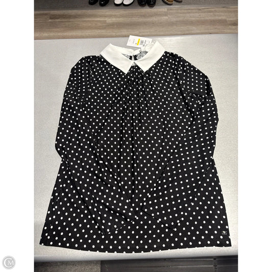 Top Long Sleeve By Tommy Hilfiger In Polkadot Pattern, Size: M