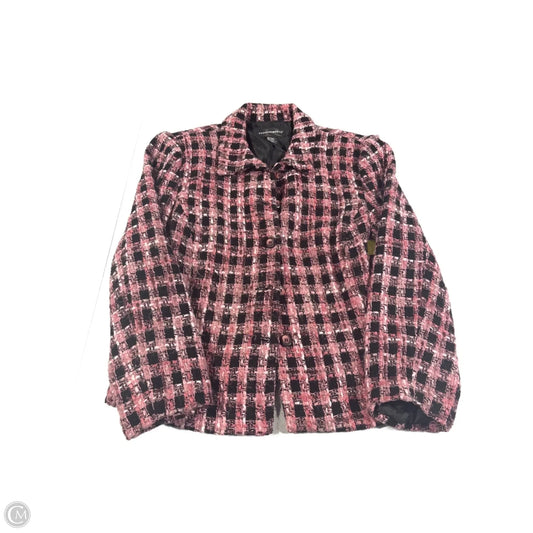 Blazer By Requirements In Black & Pink, Size: L
