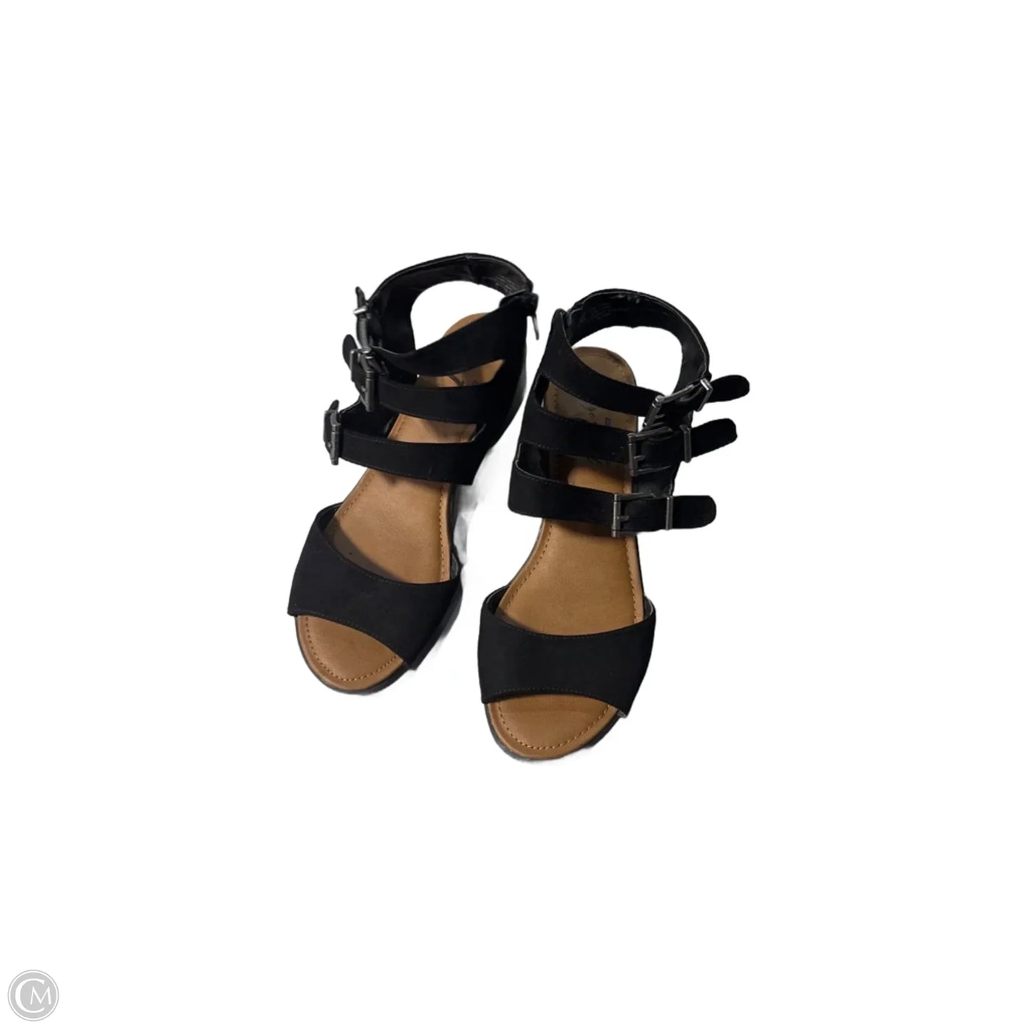 Sandals Flats By Cmc In Black, Size: 10