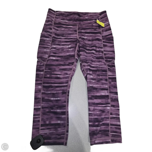 Athletic Capris By Lululemon In Purple, Size: 10