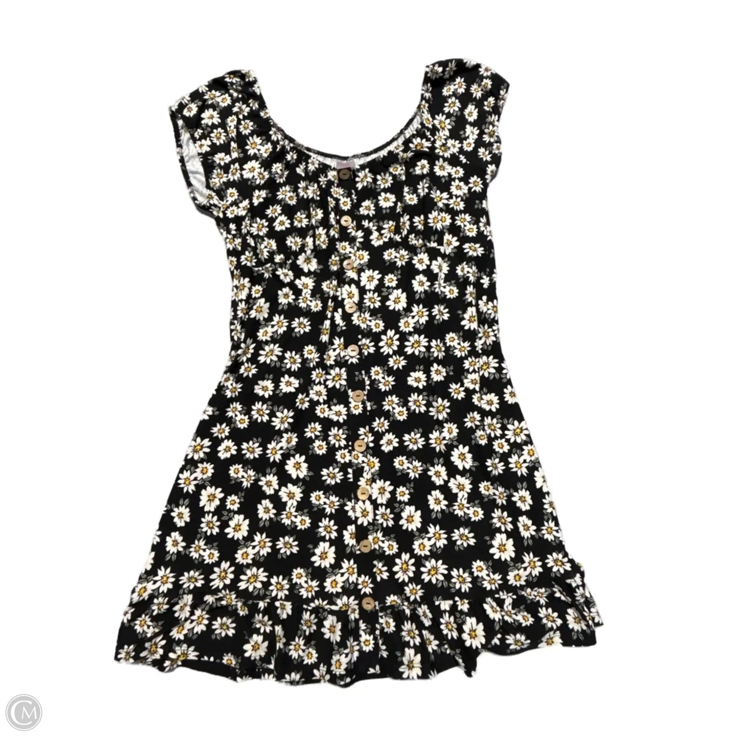 Dress Casual Midi By No Boundaries In Floral Print, Size: Xxl