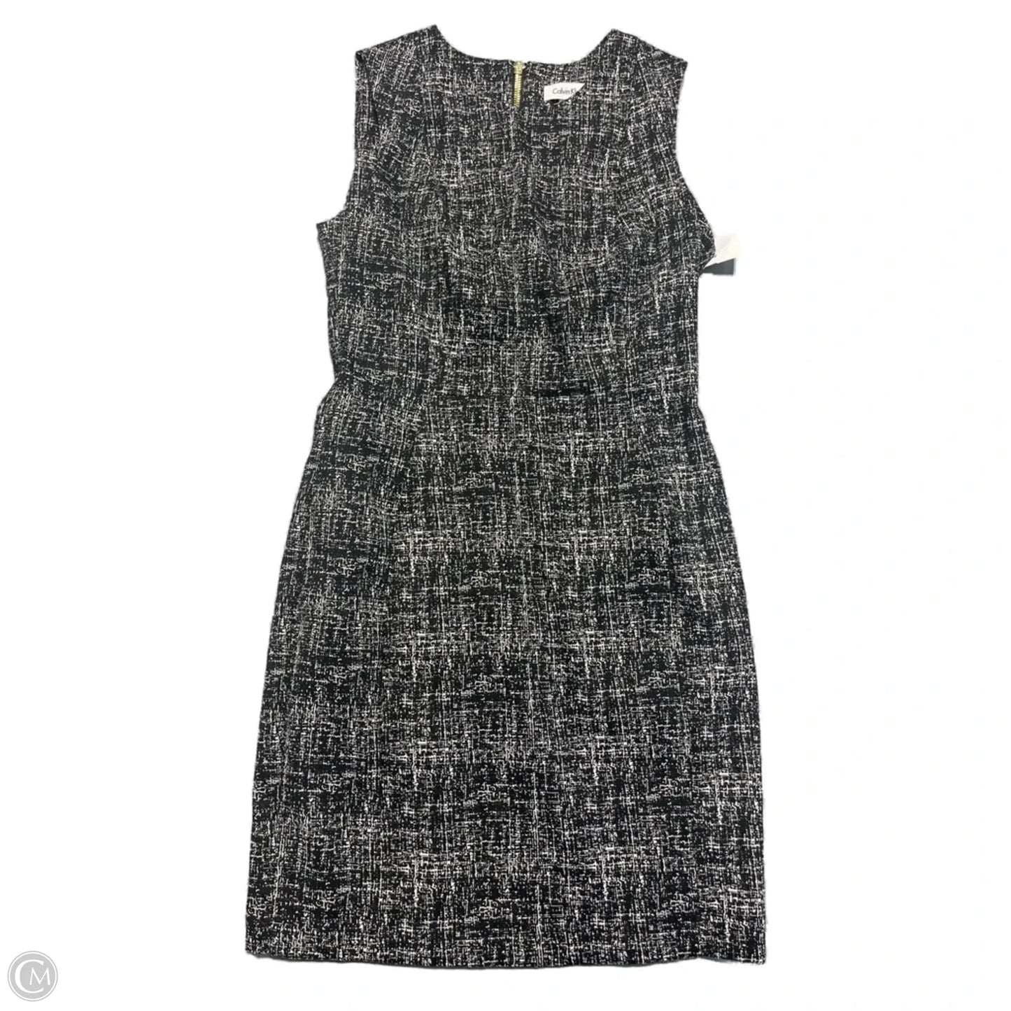 Dress Casual Midi By Calvin Klein In Black, Size: M