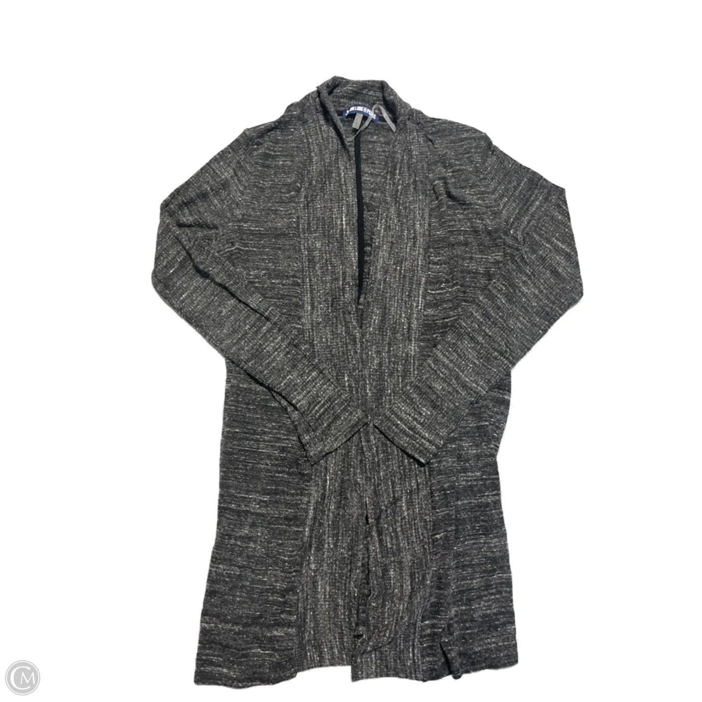 Top Long Sleeve By Cmc In Grey, Size: L