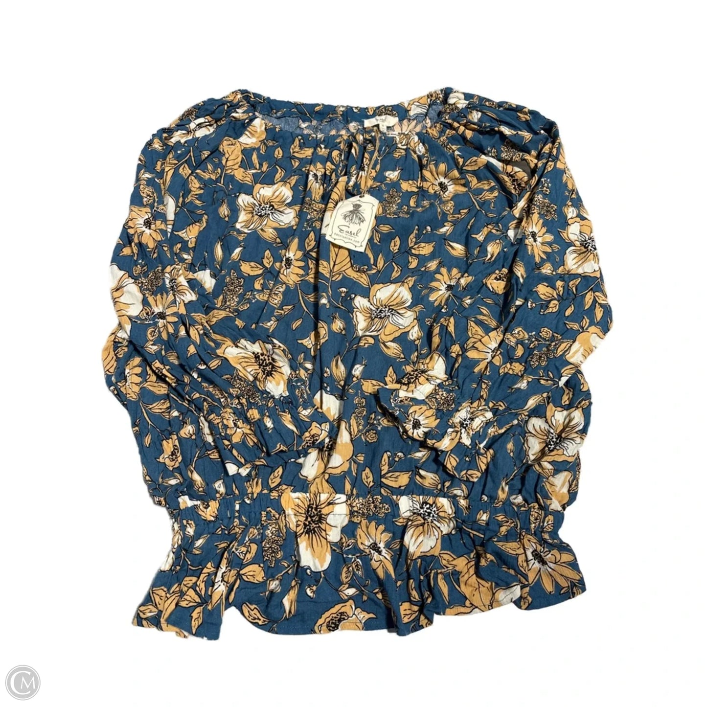 Top Long Sleeve By Easel In Floral Print, Size: M