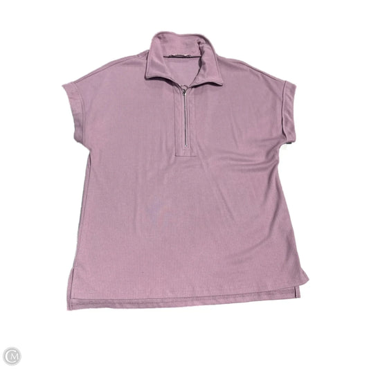 Top Short Sleeve By Cmc In Purple, Size: M