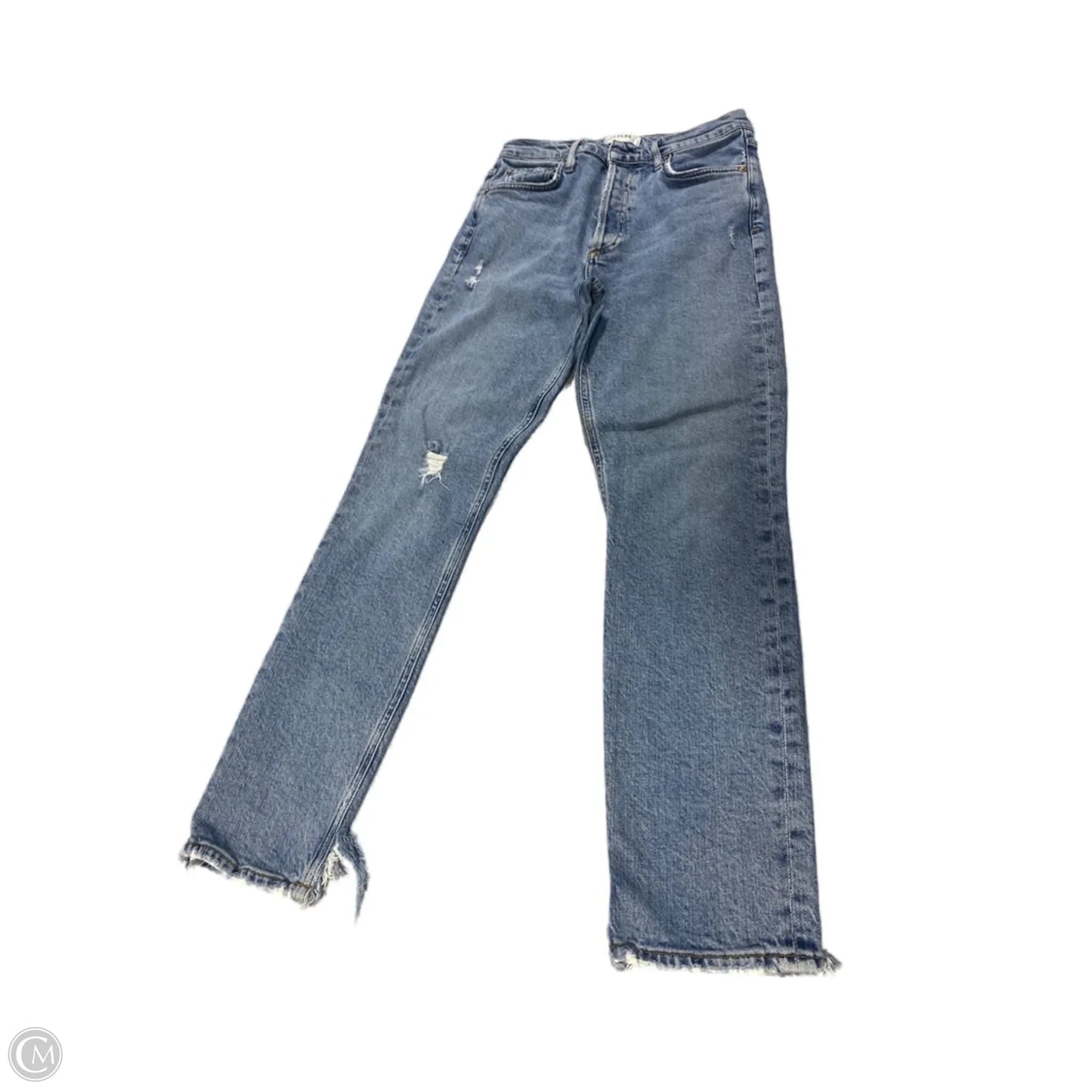 Jeans Skinny By Agolde In Blue Denim, Size: 0