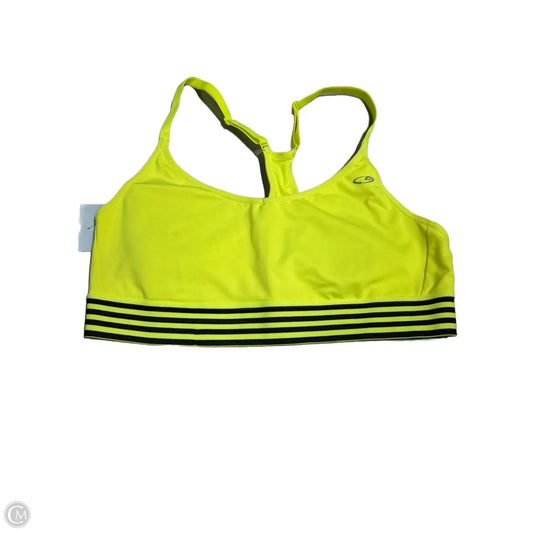 Athletic Bra By Athletic Works In Yellow, Size: Xl
