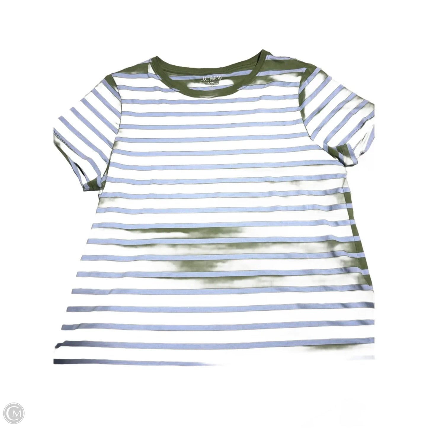 Top Short Sleeve By J. Crew In Striped Pattern, Size: L