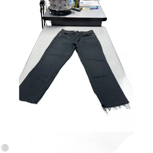 Jeans Straight By Daze In Black Denim, Size: 8