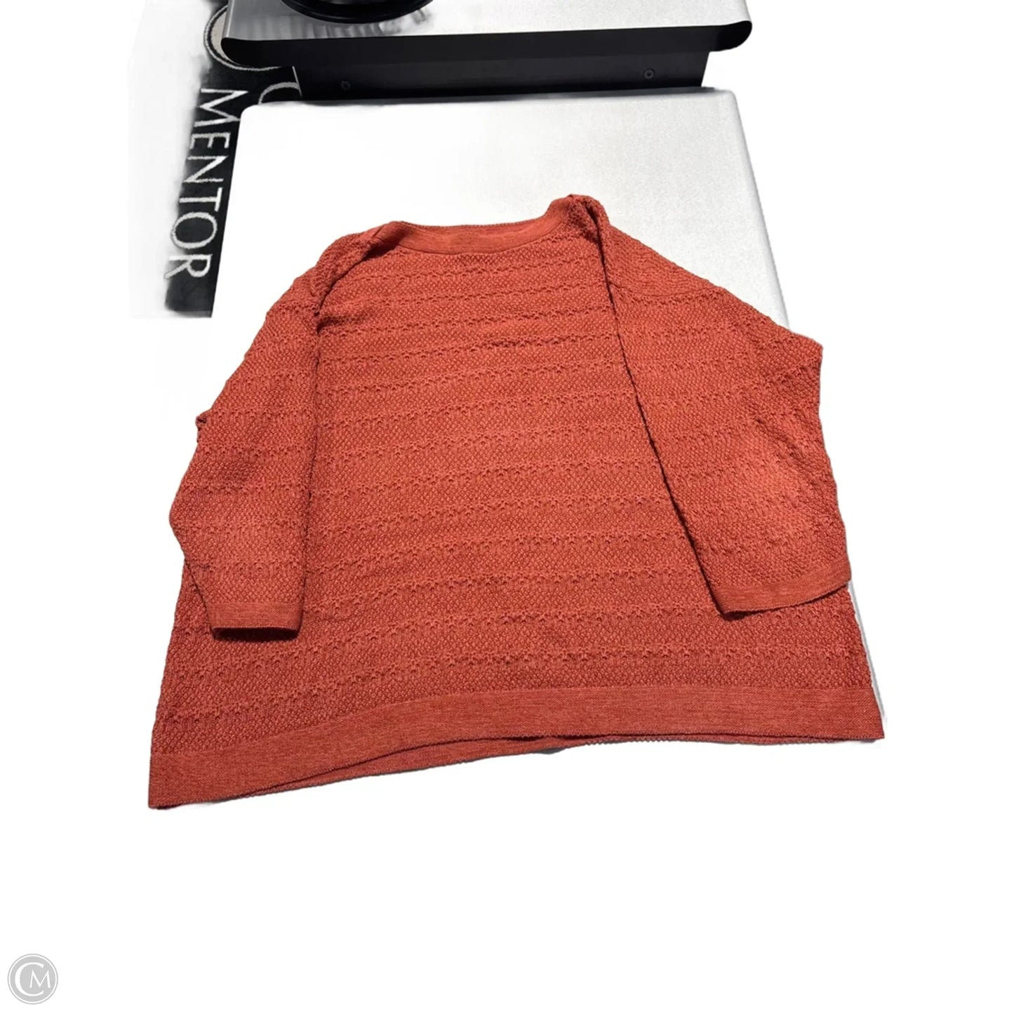 Sweater By Cj Banks In Orange, Size: 3x