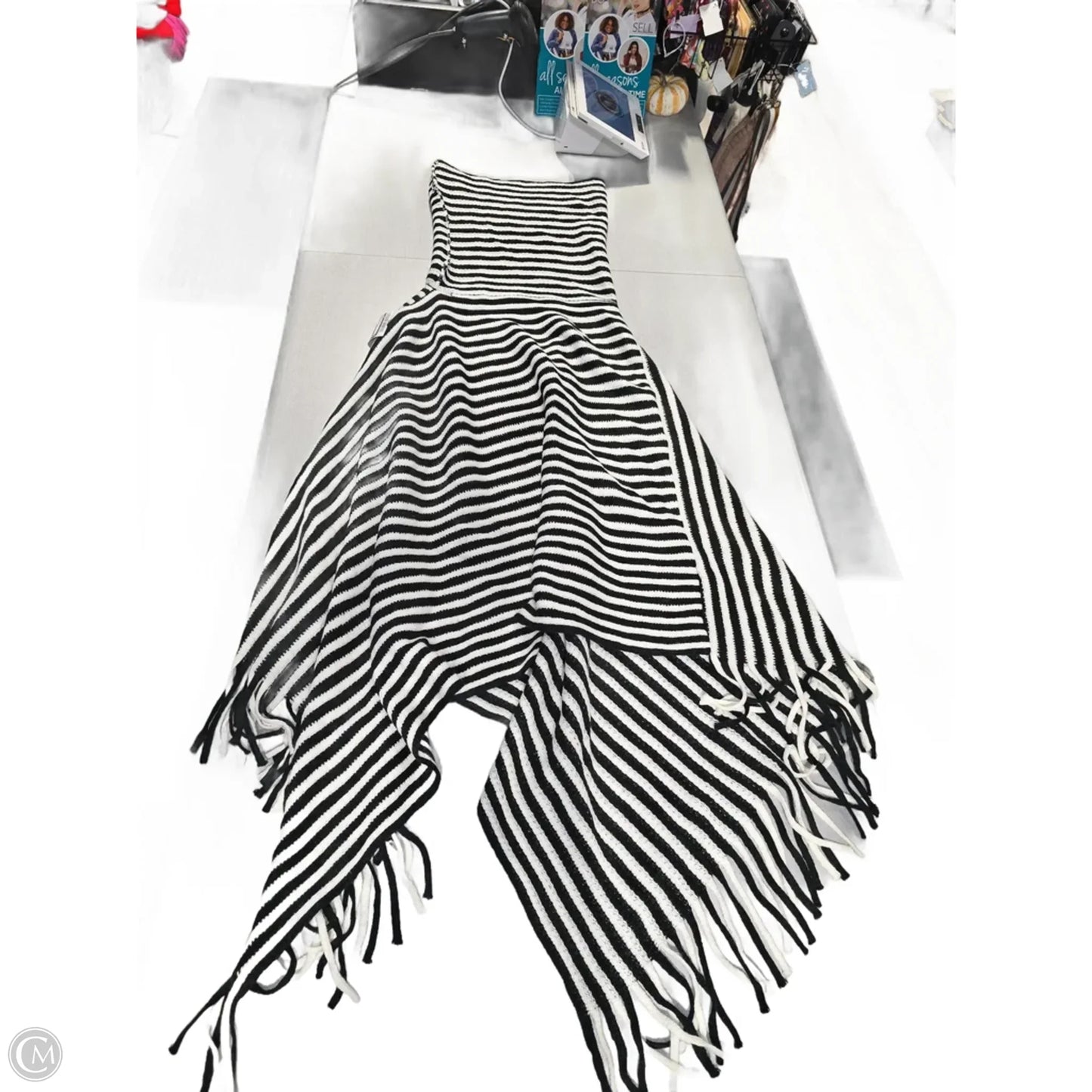 Poncho By Cmc In Striped Pattern, Size: Osfm