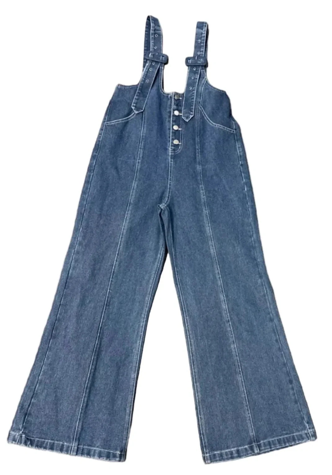 Jumpsuit By Cloud Ten In Blue Denim, Size: S