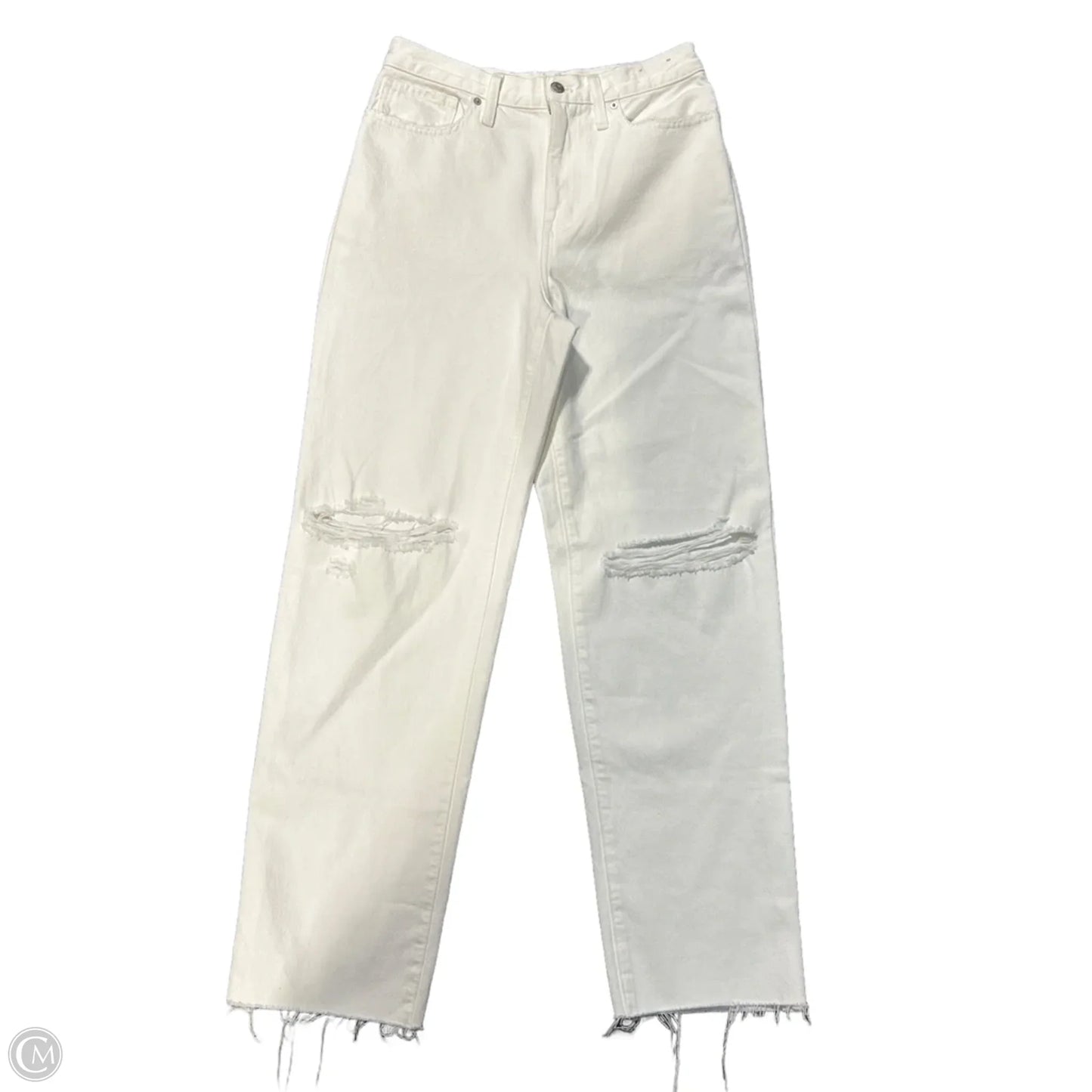 Jeans Straight By Madewell In White Denim, Size: 8