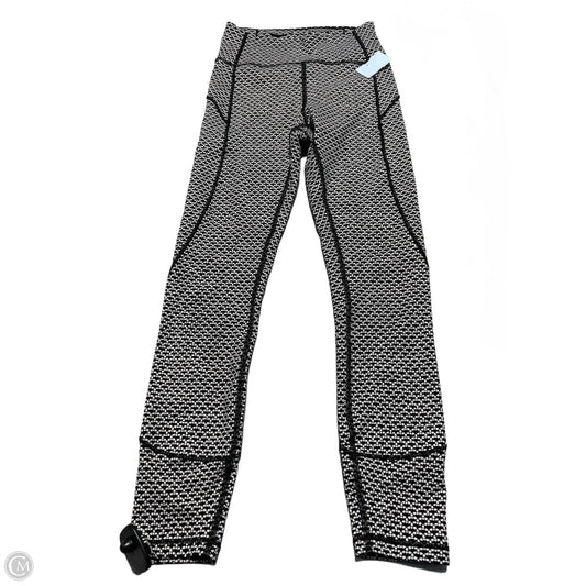 Athletic Leggings By Lululemon In Black & White, Size: 4