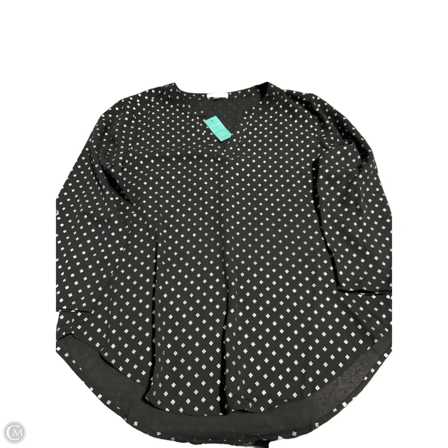 Blouse Long Sleeve By Maurices In Black, Size: M