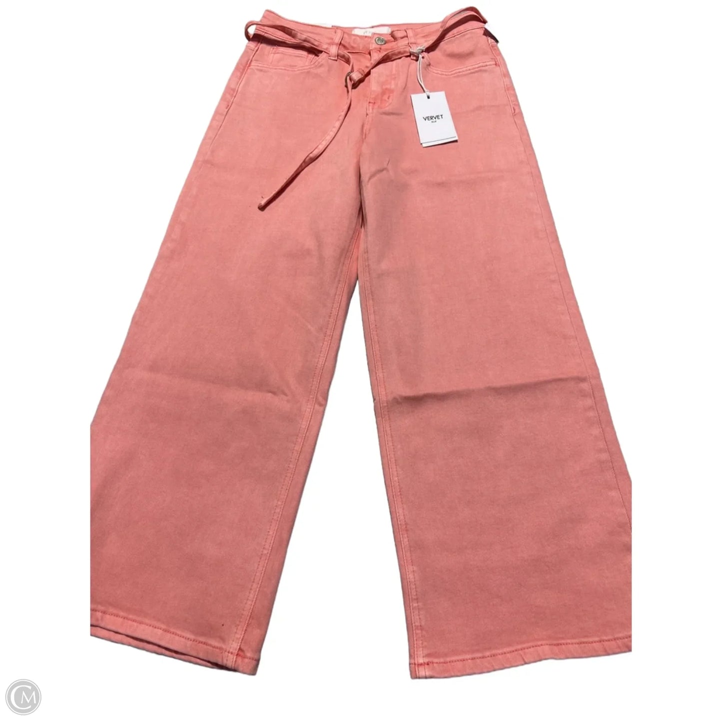 Jeans Wide Leg By Vervet In Pink, Size: 6