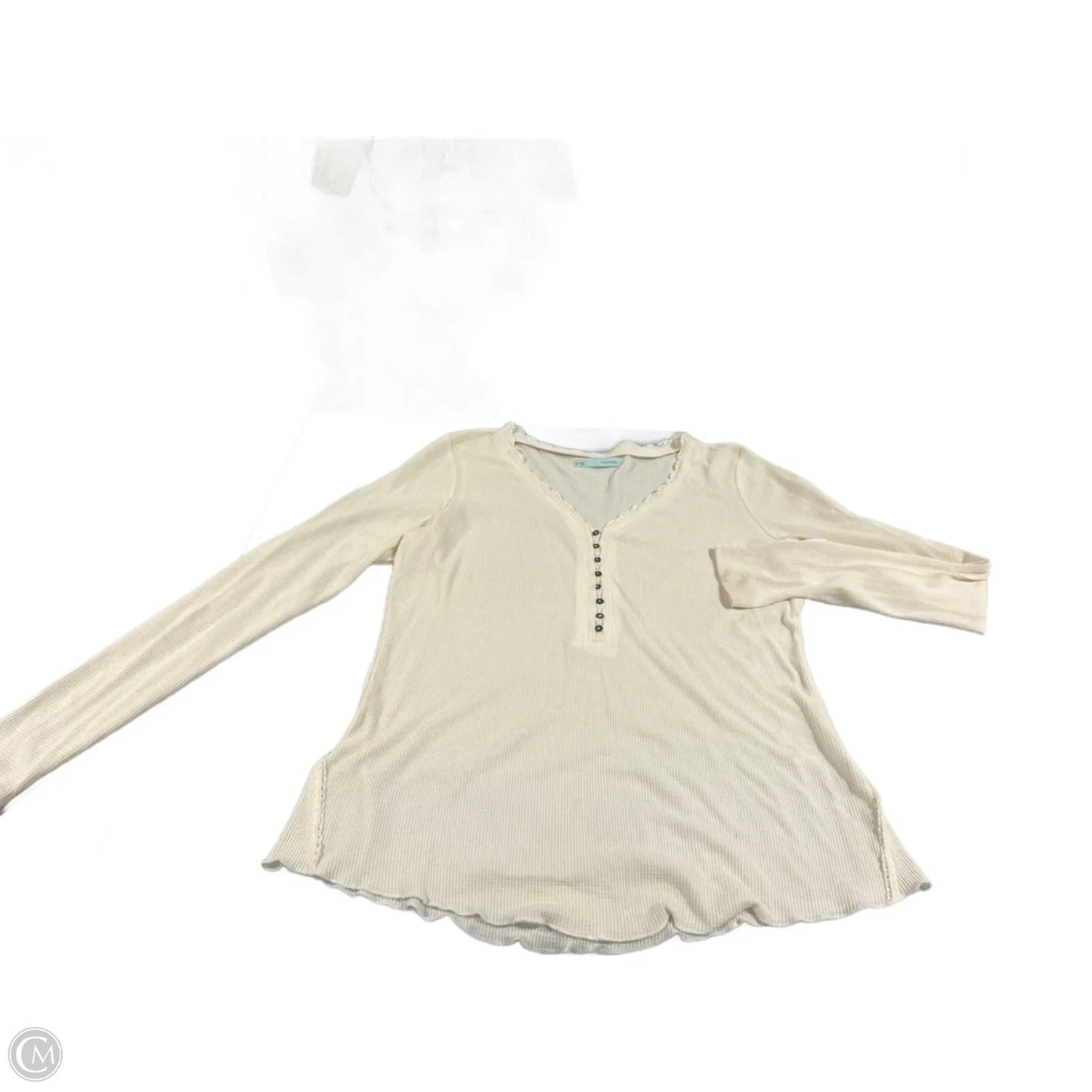 Top Long Sleeve By Maurices In Cream, Size: Xxl