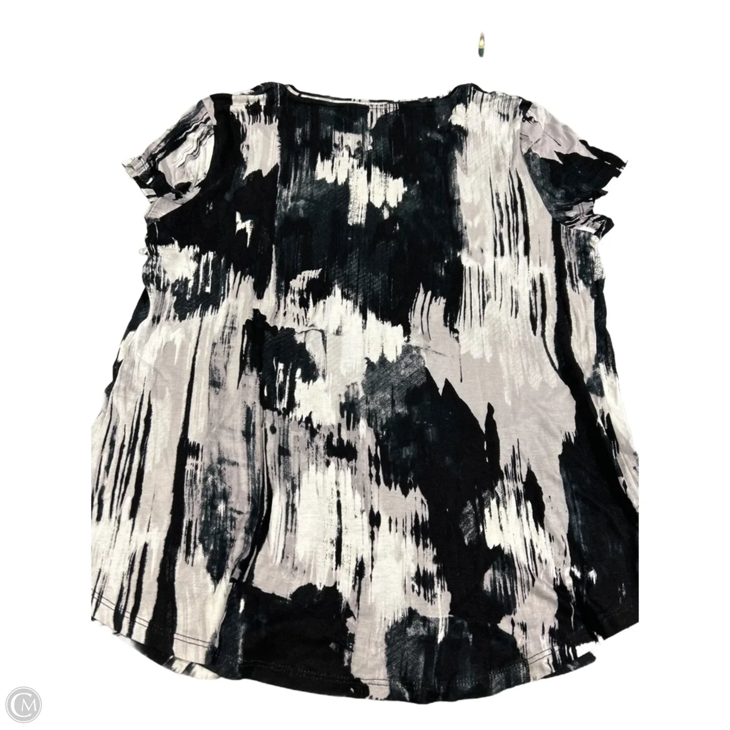 Top Short Sleeve By Simply Vera In Black, Size: M