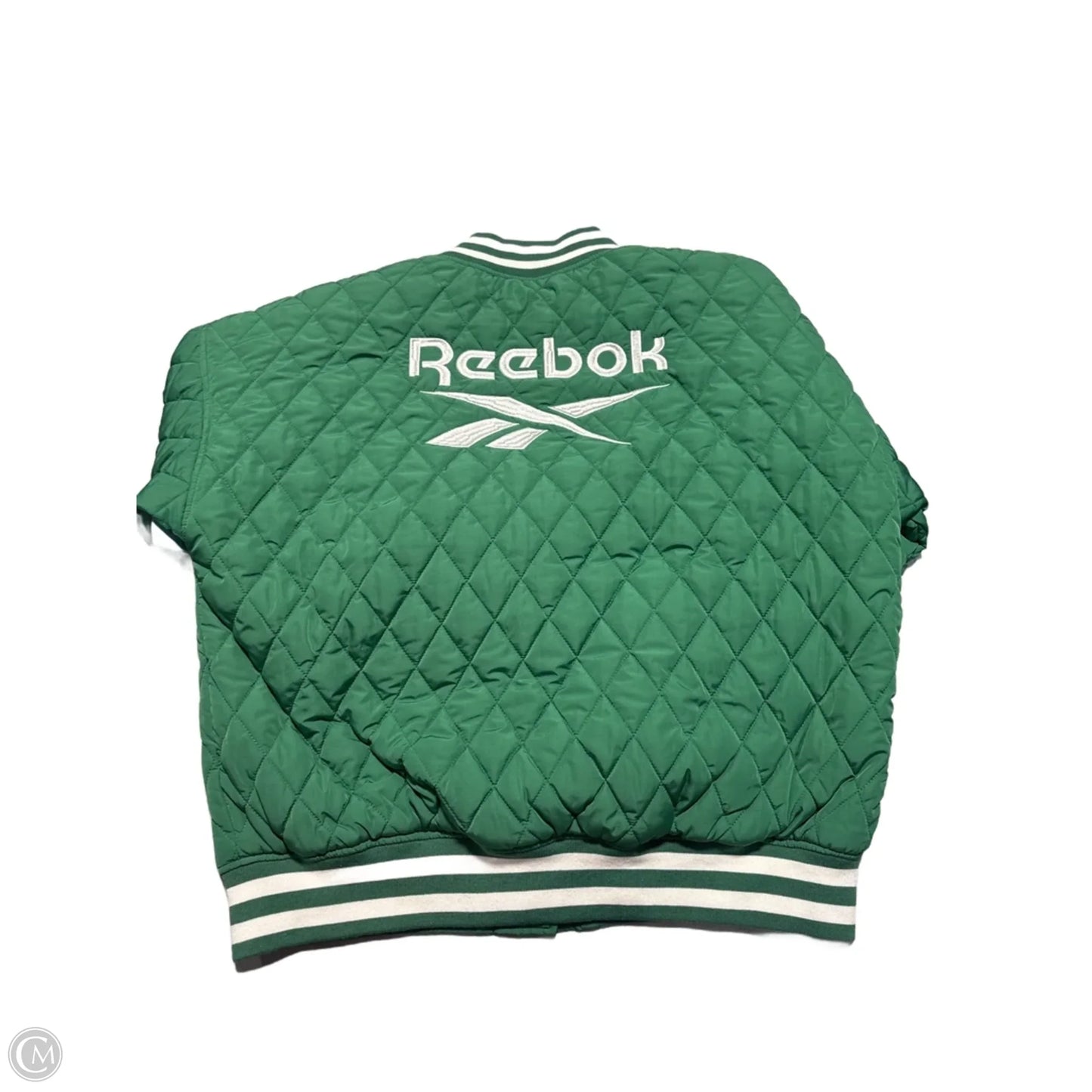 Jacket Puffer & Quilted By Forever 21 In Green, Size: L