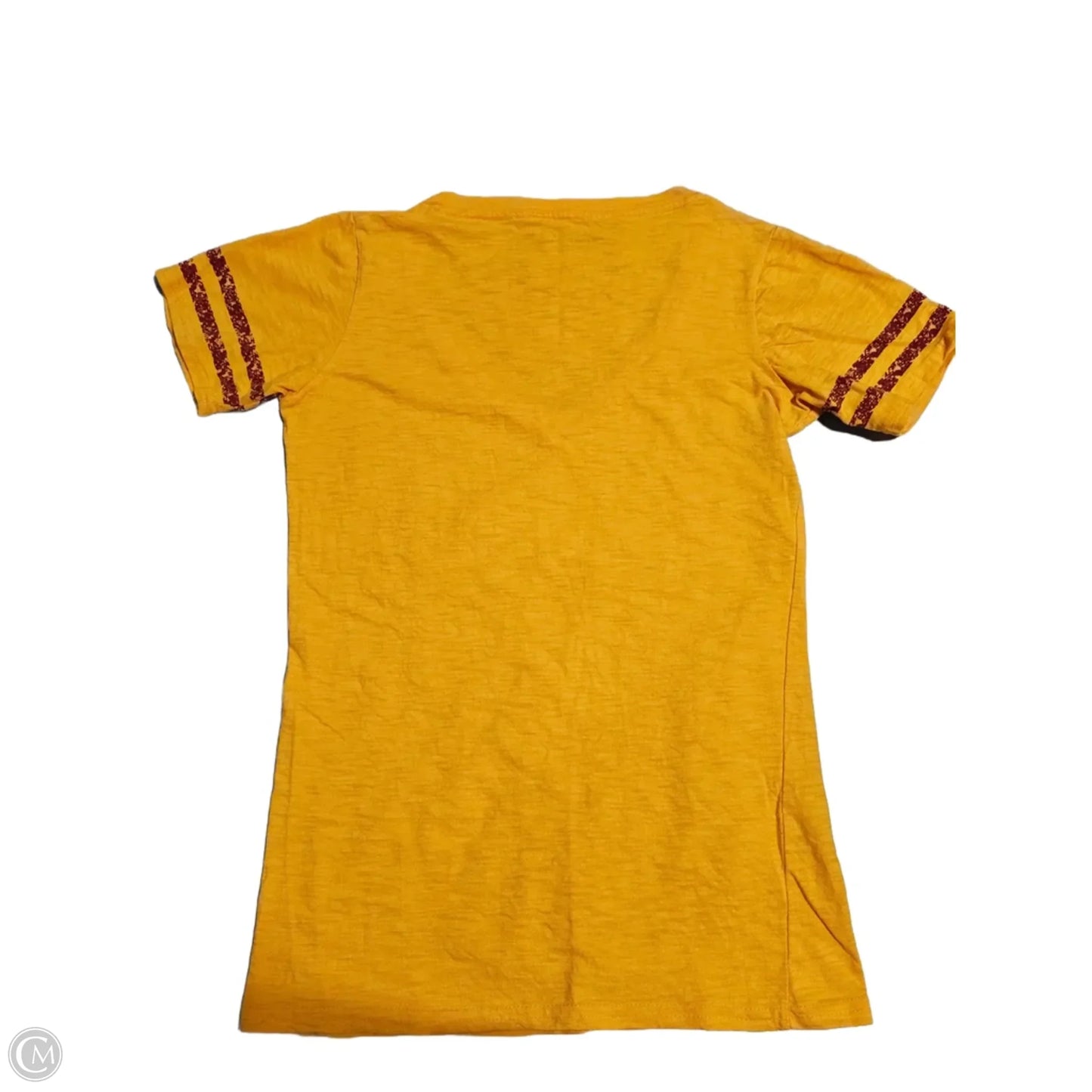 Top Short Sleeve By Cmc In Yellow, Size: M