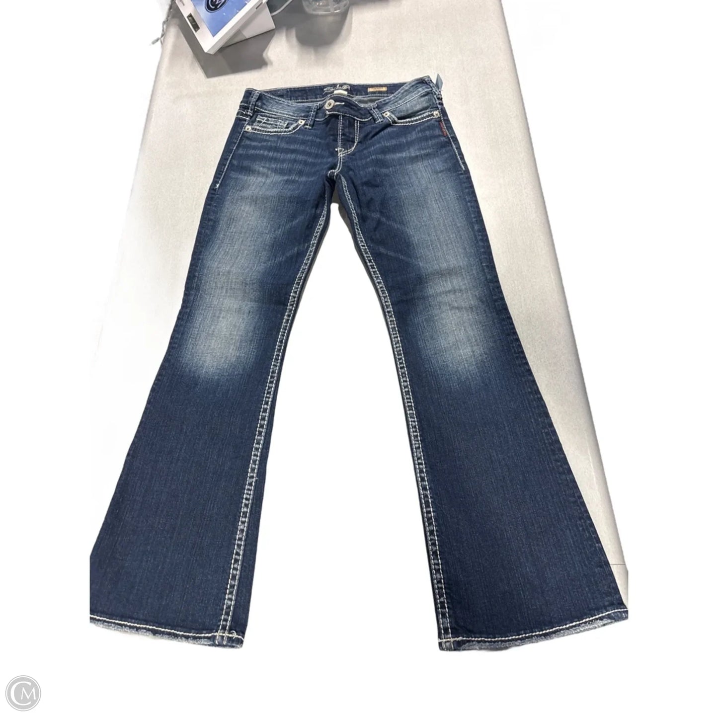 Jeans Boot Cut By Silver In Blue Denim, Size: 10