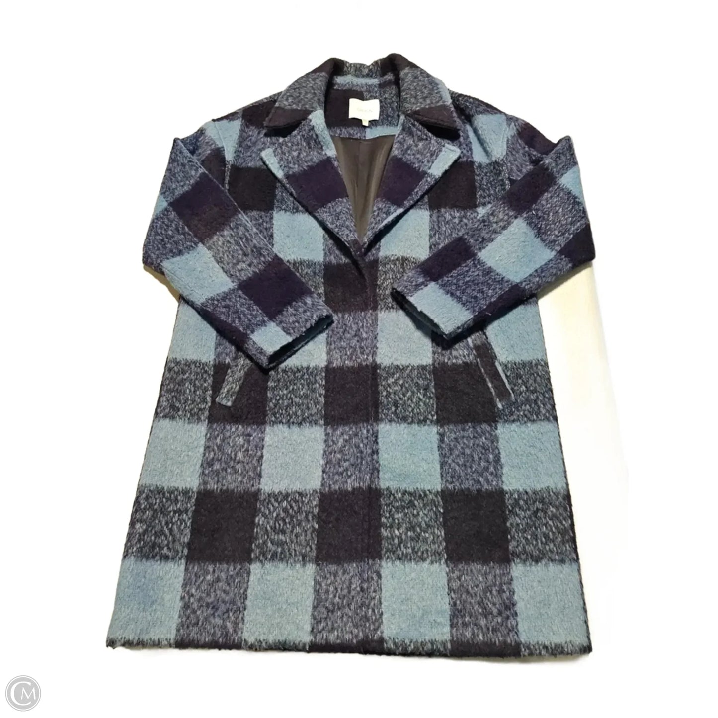 Coat Peacoat By Greylin In Blue, Size: S