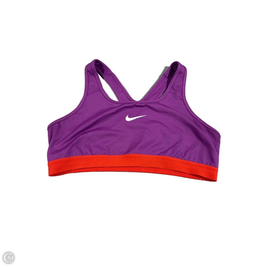 Athletic Bra By Nike In Purple, Size: Xl