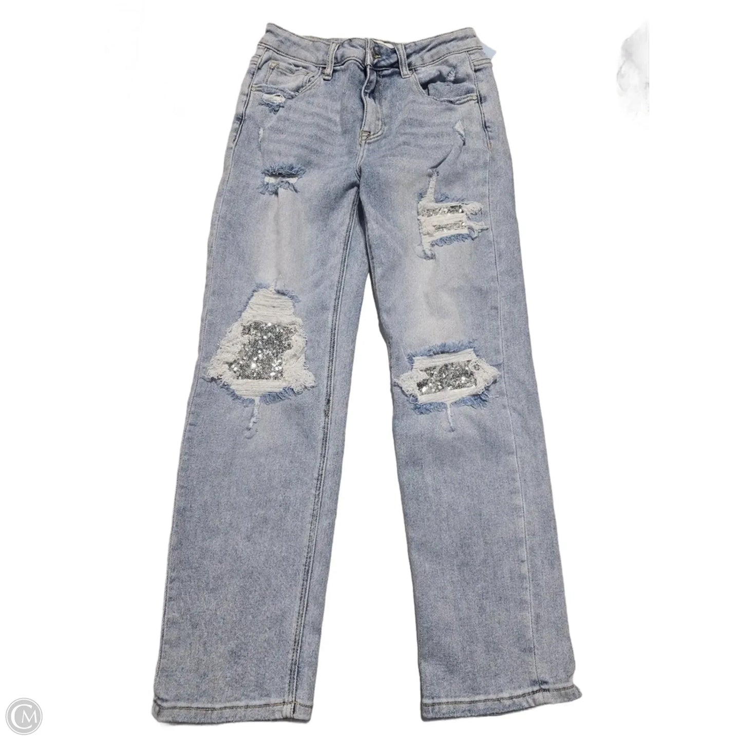 Jeans Straight By Risen In Blue Denim, Size: 8