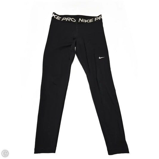 Athletic Leggings By Nike In Black, Size: L