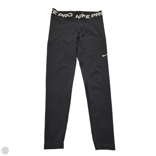 Athletic Leggings By Nike In Black, Size: L