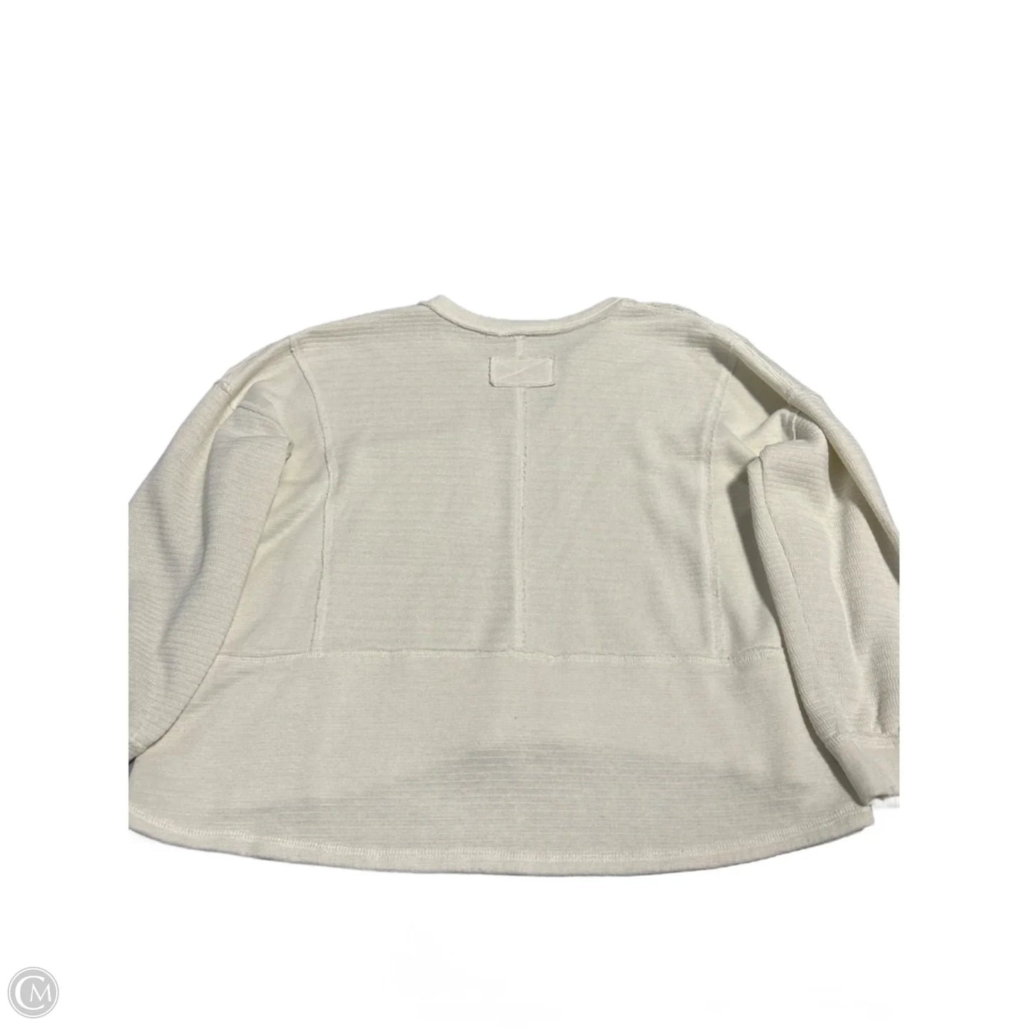 Top Long Sleeve By Blu Pepper In Cream, Size: S