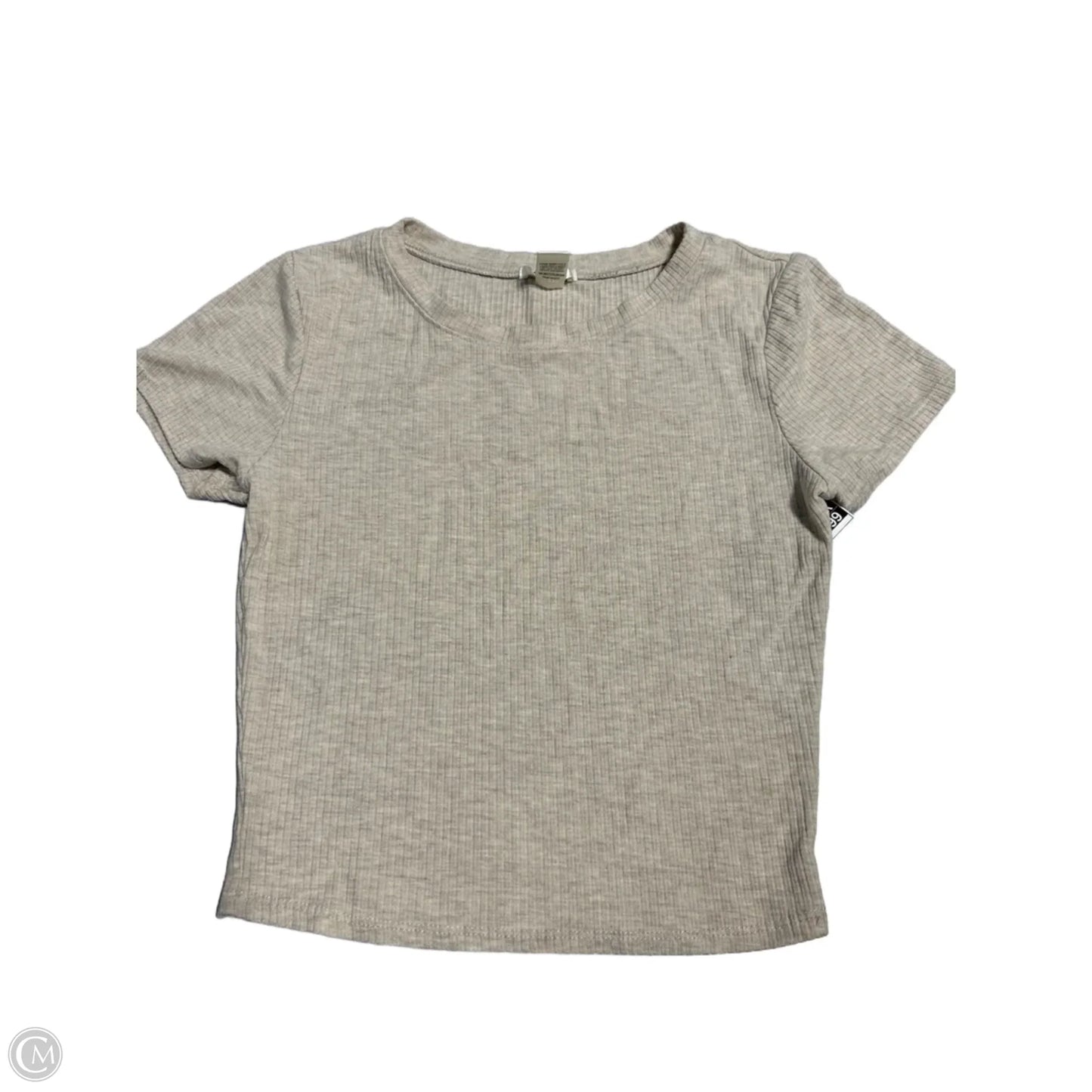 Top Short Sleeve By Bozzolo In Tan, Size: M