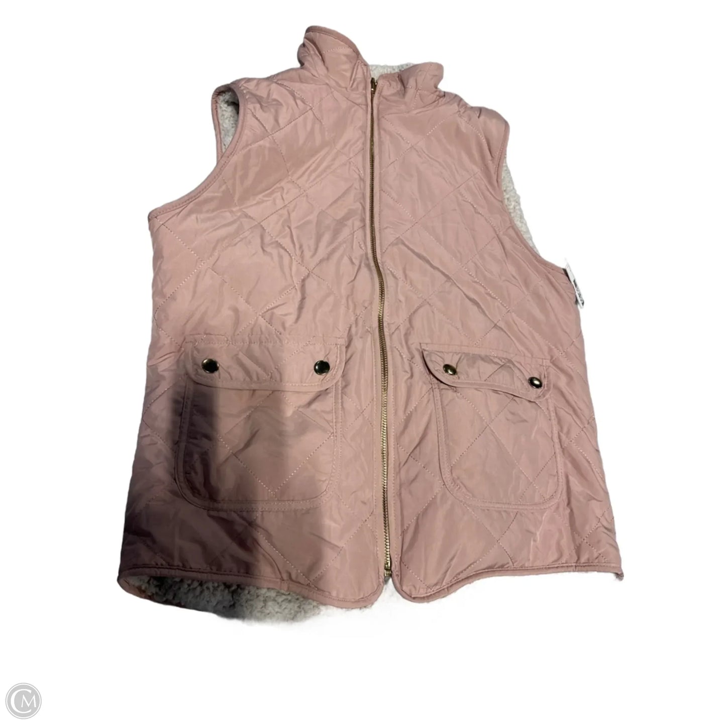 Vest Puffer & Quilted By Cme In Pink, Size: S