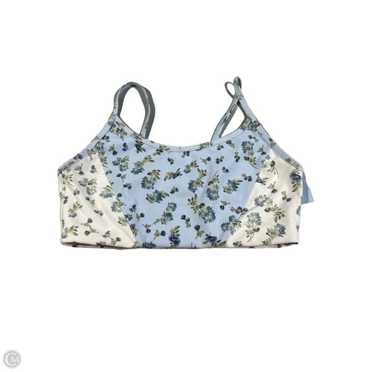 Athletic Bra By Sage In Floral Print, Size: S