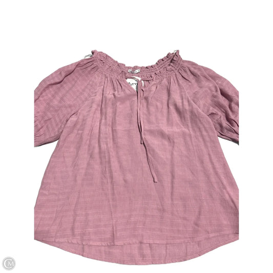 Top 3/4 Sleeve By Staccato In Purple, Size: S