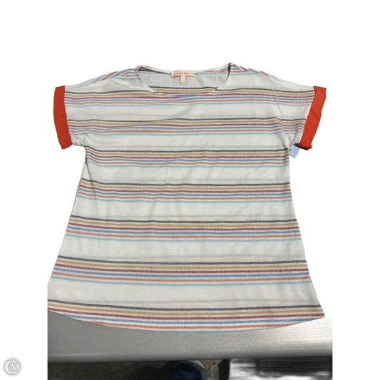 Top Short Sleeve By Hailey & Co In Multi-colored, Size: S