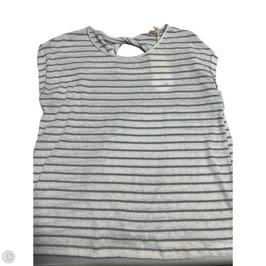 Top Short Sleeve By Hem & Thread In Striped Pattern, Size: Large