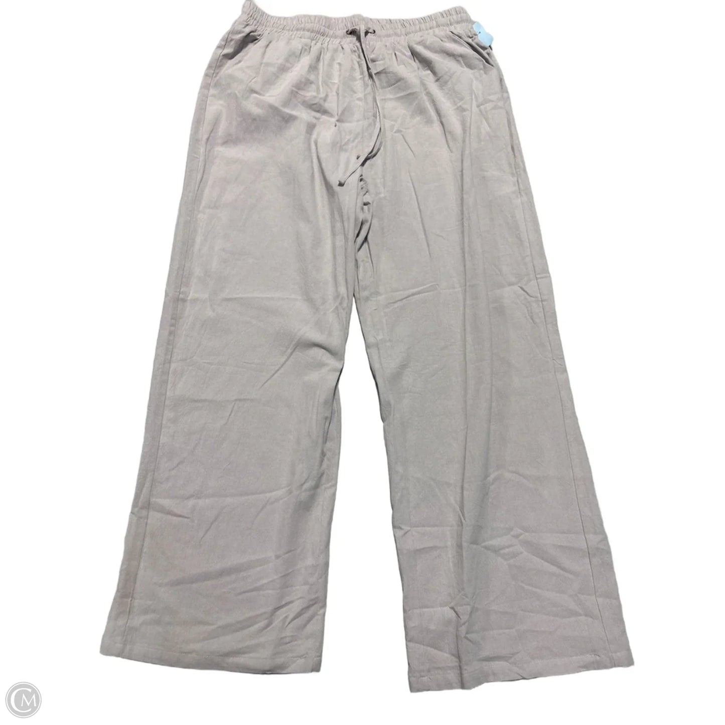 Pants Linen By Cme In Grey, Size: Xl