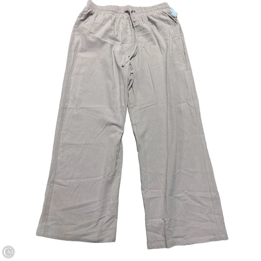 Pants Linen By Cme In Grey, Size: Xl