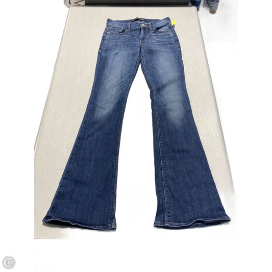 Jeans Boot Cut By Express In Blue Denim, Size: 0