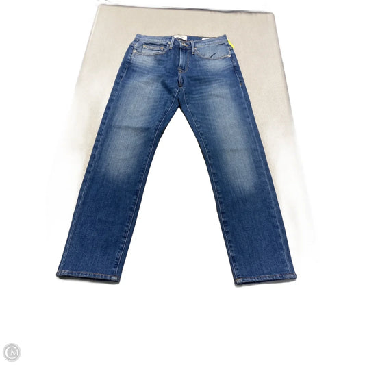 Jeans Straight By Frame In Blue Denim, Size: 6