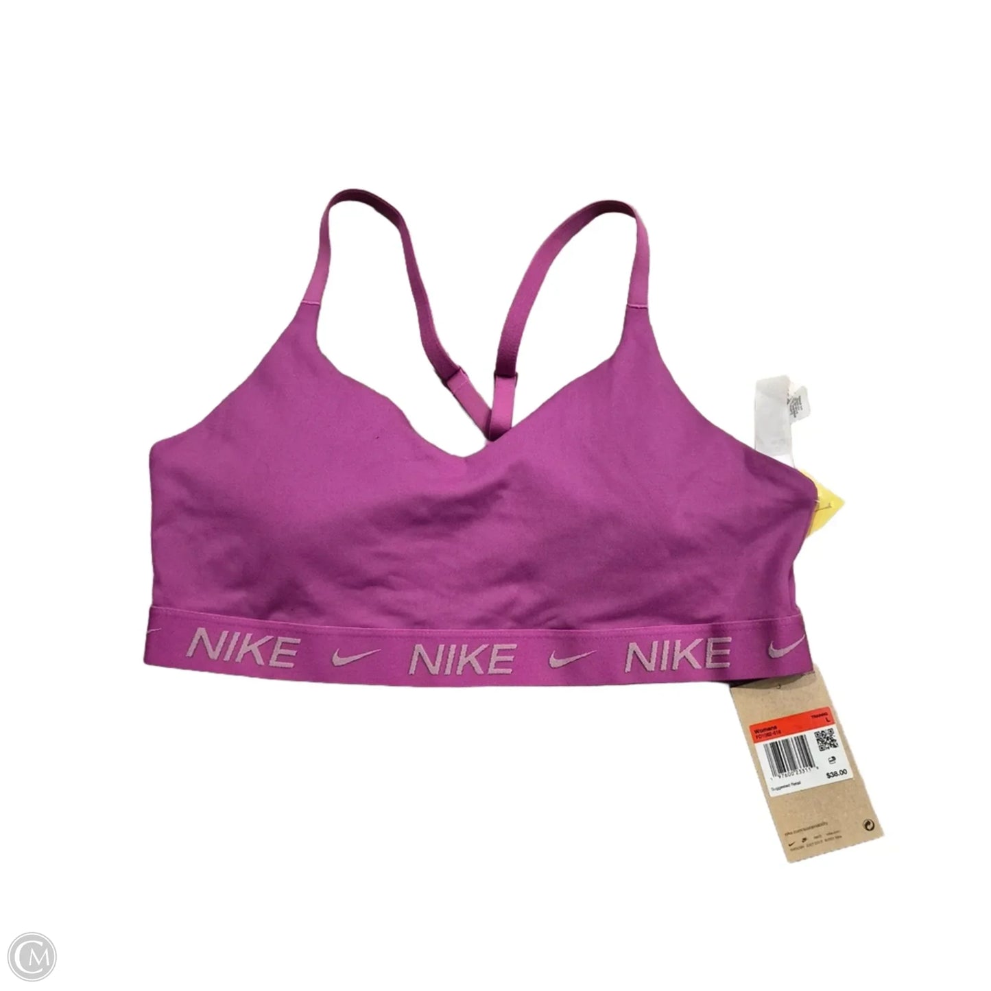 Athletic Bra By Nike In Purple, Size: L