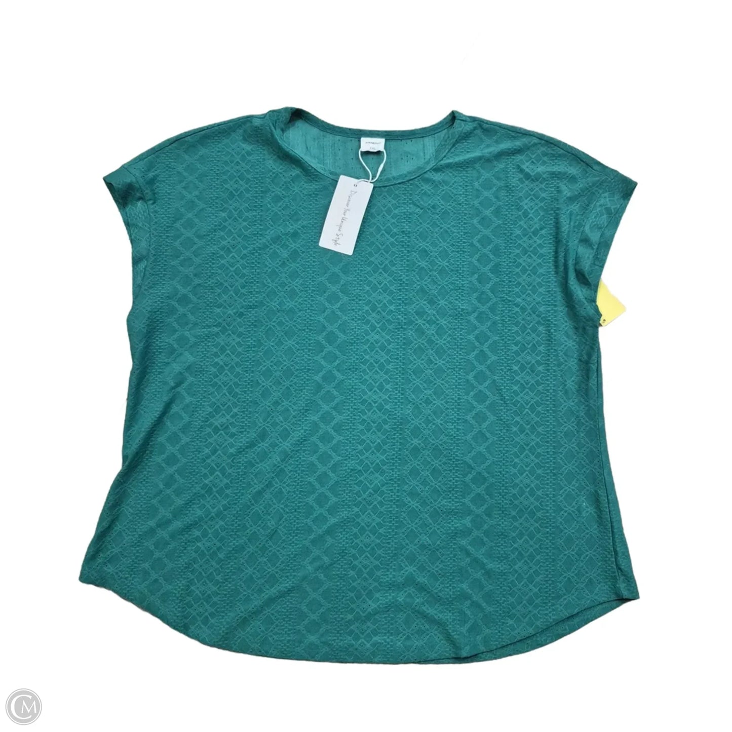 Top Short Sleeve By Cme In Green, Size: Xxl