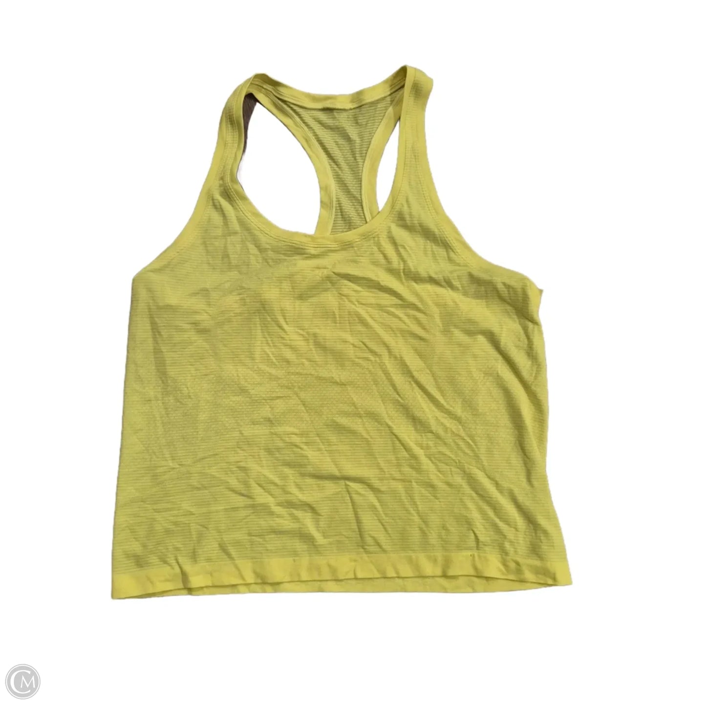 Athletic Tank Top By Lululemon In Yellow, Size: 12