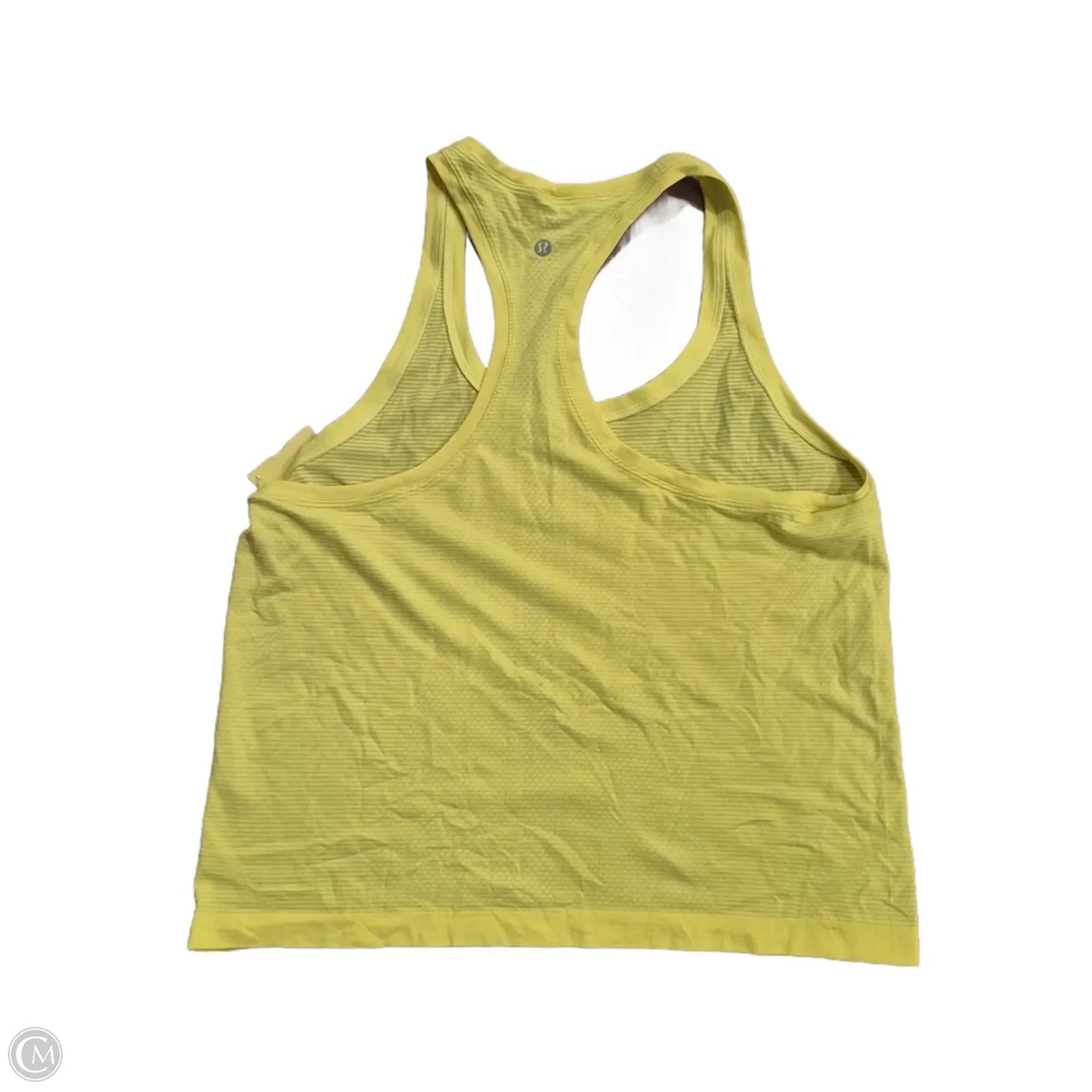 Athletic Tank Top By Lululemon In Yellow, Size: 12