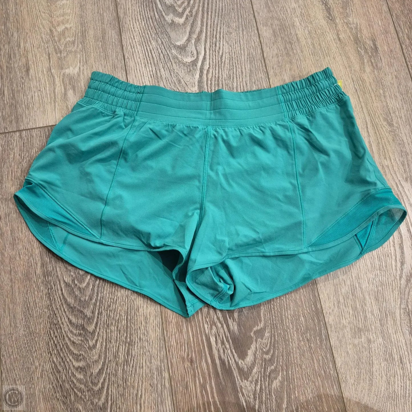 Athletic Shorts By Lululemon In Green, Size: 12