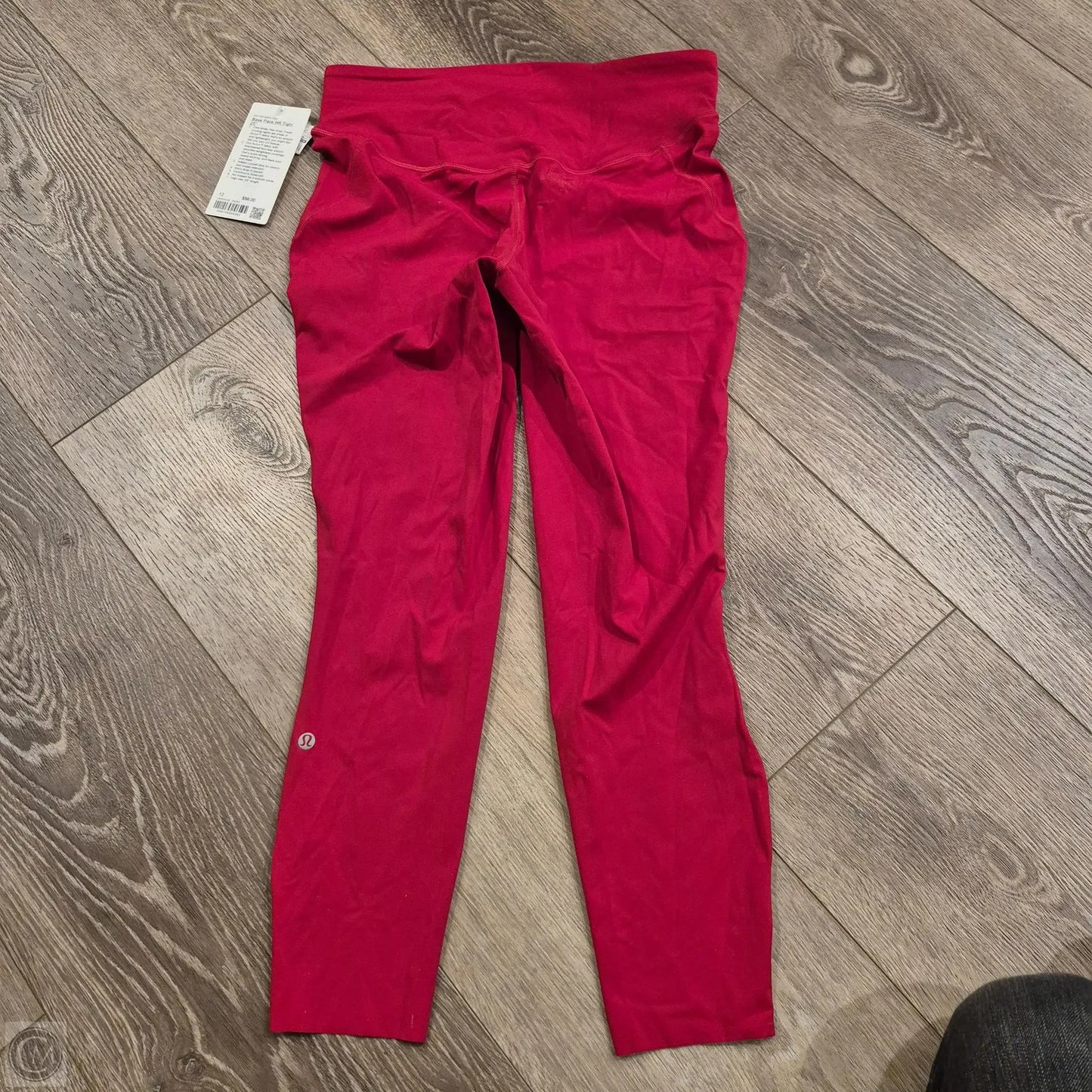 Athletic Leggings By Lululemon In Red, Size: 12