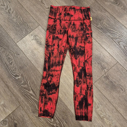 Athletic Leggings By Lululemon In Red, Size: 6