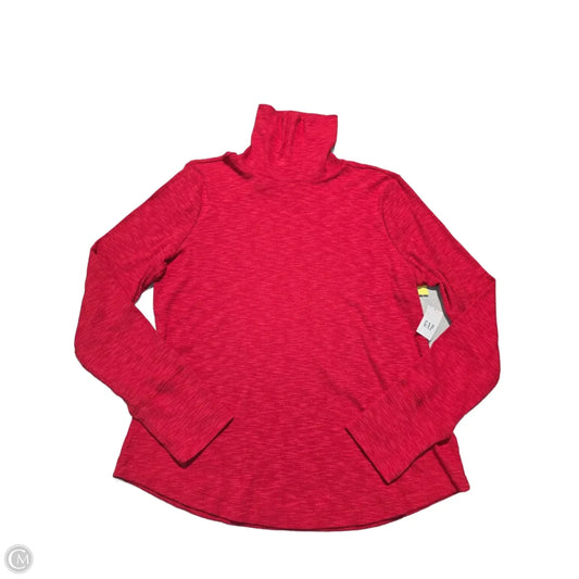 Top Long Sleeve By Gap In Red, Size: L