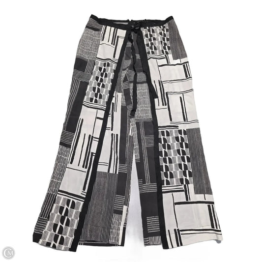 Pants Linen By Cmc In Black & White, Size: M